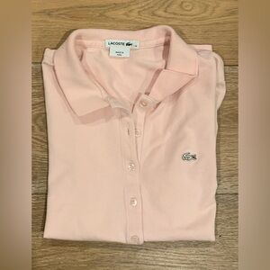 LACOSTE | Women's Polo | Light Pink | Size 38